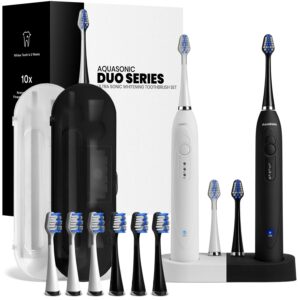 AquaSonic Duo Dual Handle Ultra Whitening Electric Toothbrush